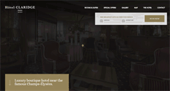 Desktop Screenshot of hotelclaridgeluxe.com